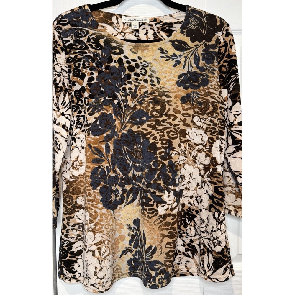 Tantrums Womens‎ Maximalist Top Size S Y2K Floral Fairy Grunge Goblincore Indie - Picture 3 of 9